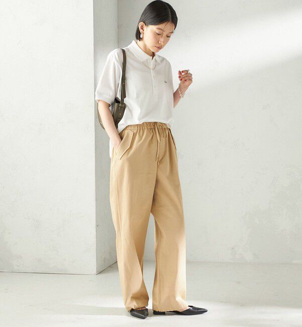 SHIPS for women「〈手洗い可 / 撥水加工〉サイド ポケット 裾 ドロスト パンツ」|その他|