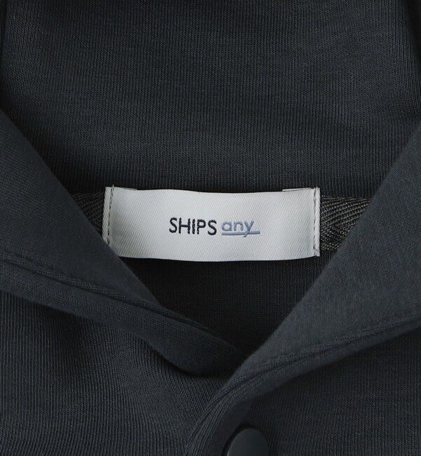 SHIPS any「SHIPS any:〈洗濯機可能〉クリア ダンボール スナップ プルオーバー パーカー◇」|パーカー|