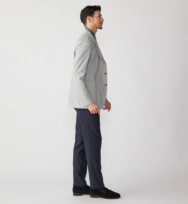 SHIPS「TAGLIATORE: ライト シアサッカー ストライプ ジャケット」|テーラードジャケット|