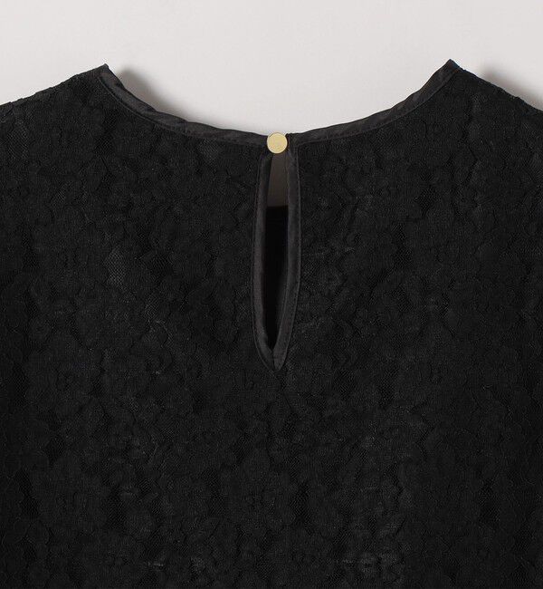 SHIPS any「SHIPS any:〈手洗い可能〉フラワー レース クルーネック ペプラム ブラウス」|シャツ・ブラウス|