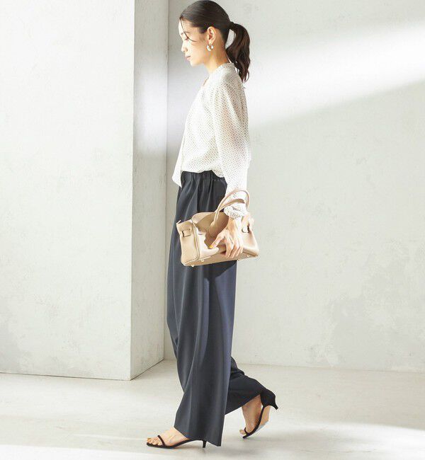 SHIPS for women「〈手洗い可能〉プリント タイ 長袖 ブラウス」|シャツ・ブラウス|