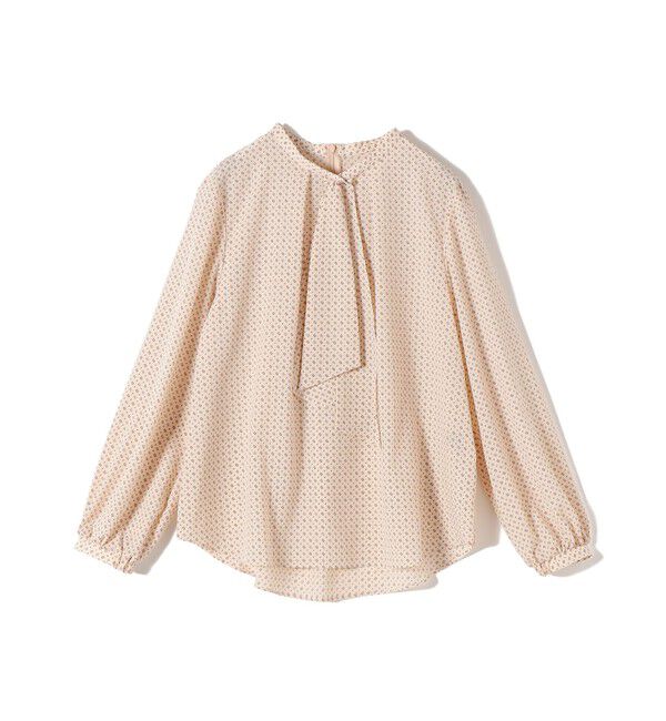 SHIPS for women「〈手洗い可能〉プリント タイ 長袖 ブラウス」|シャツ・ブラウス|