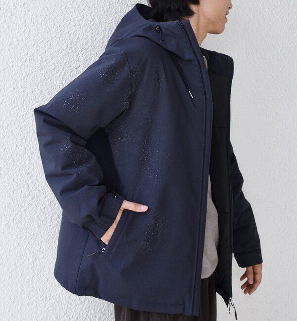 SHIPS any「SHIPS any:〈手洗い可能/撥水〉ウールライク ユーティリティー 中綿 マウンテンパーカー◇」|ダウン|ネイビー