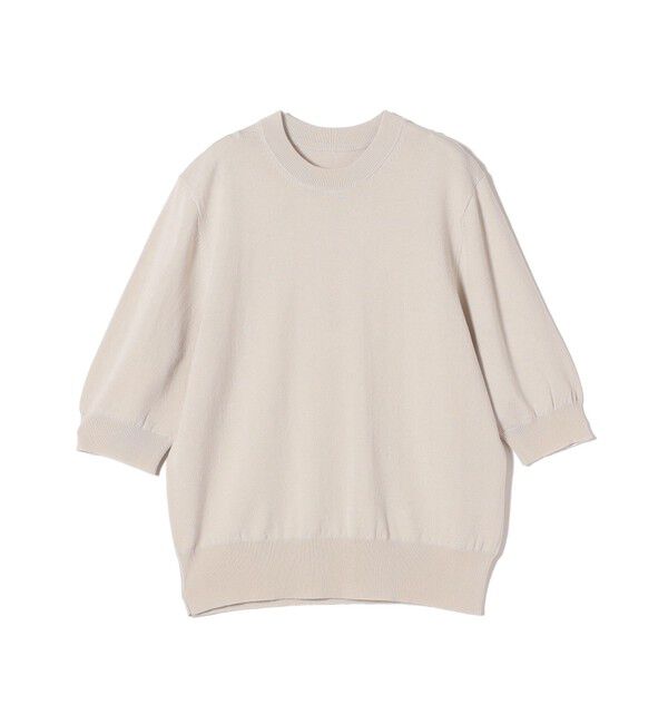 SHIPS Colors 「SHIPS Colors:〈接触冷感・手洗い可能〉14ゲージ 5分袖 ニット◇」|ニット・セーター|ライトグレー