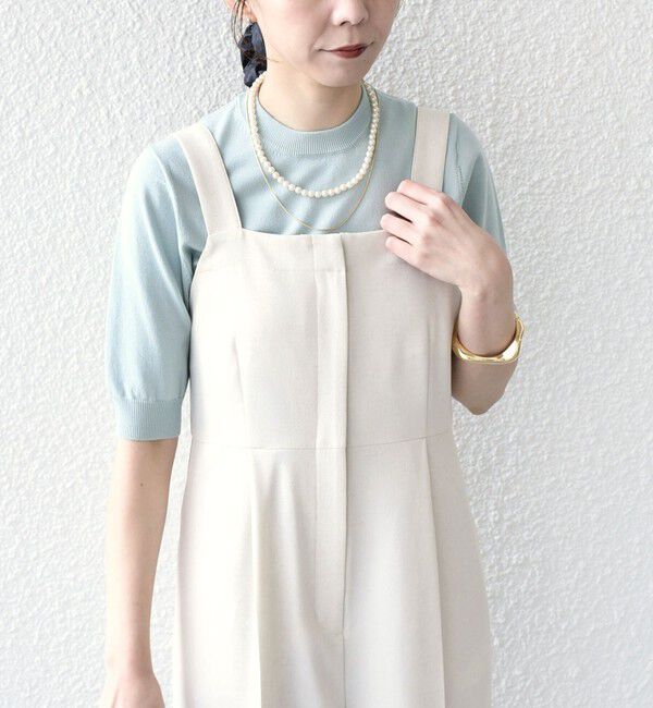 SHIPS Colors 「SHIPS Colors:〈接触冷感・手洗い可能〉14ゲージ 5分袖 ニット◇」|ニット・セーター|