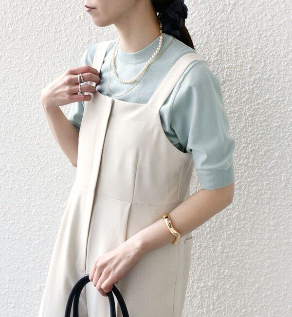 SHIPS Colors 「SHIPS Colors:〈接触冷感・手洗い可能〉14ゲージ 5分袖 ニット◇」|ニット・セーター|