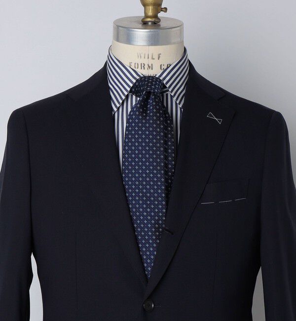 SHIPS「SHIPS: シルク フラワー コモン ネクタイ」|ネクタイ・蝶ネクタイ|ネイビー