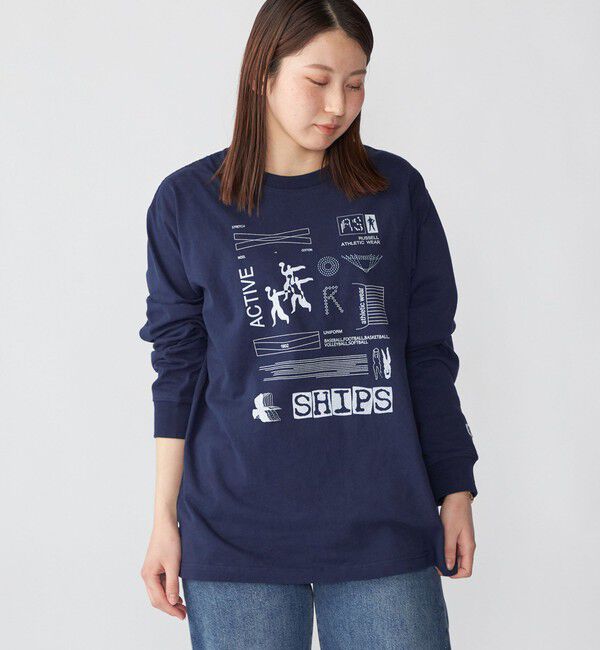 SHIPS「【WEB限定/SHIPS/RUSSELL ATHLETIC別注】CONVENIENCEYOUNG: LS TEE」|Tシャツ・カットソー|
