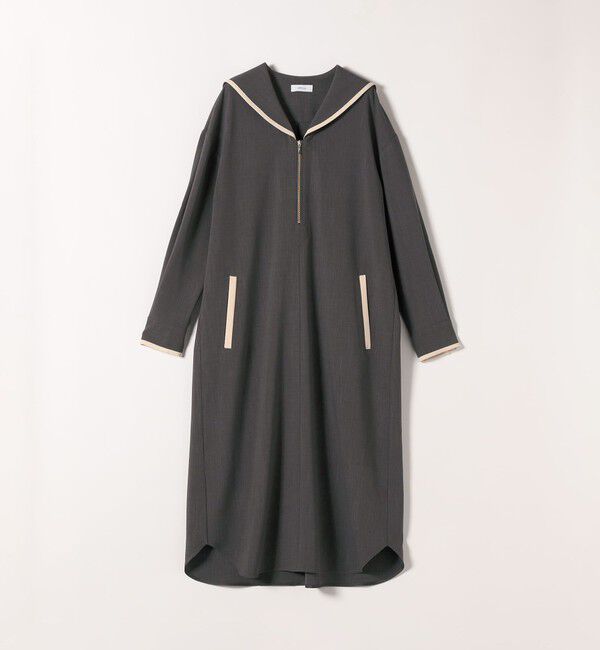 SHIPS any「SHIPS any:〈洗濯機可能〉セーラーカラー 配色 ジップ ワンピース」|ワンピース|