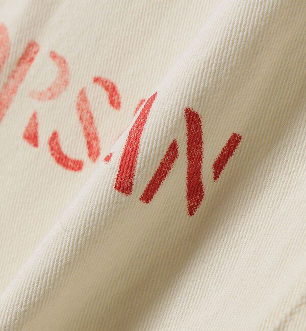 SHIPS any「【SHIPS any別注】PAYDAY:〈洗濯機可能〉ステンシル ロゴ プリント オーバーオール」|オールインワン|