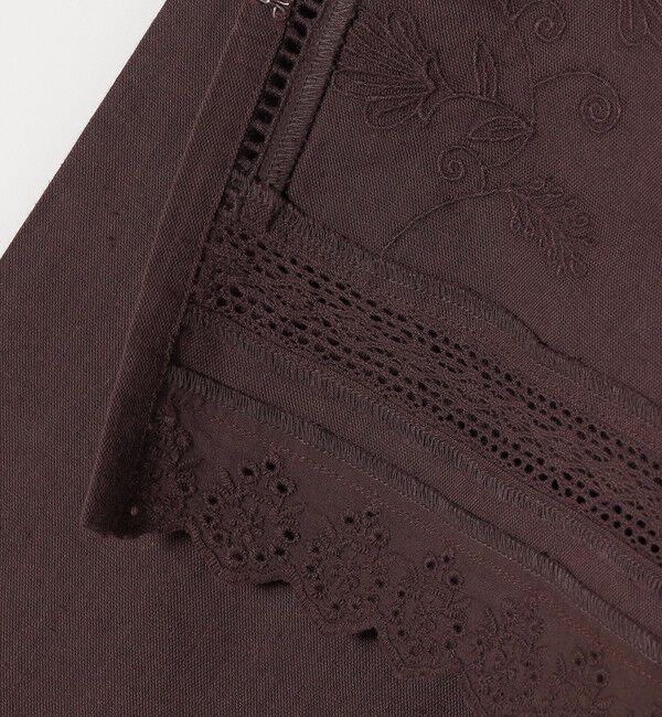 SHIPS any「SHIPS any:〈手洗い可能〉リネンミックス ハシゴレース コンパクト シャツ カーディガン」|カーディガン|