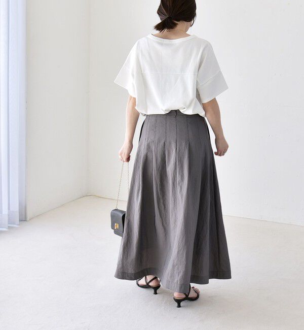 quaranciel「《予約》quaranciel:〈接触冷感/汗染み防止加工/洗濯機可能〉CAT プリント TEE」|Tシャツ・カットソー|