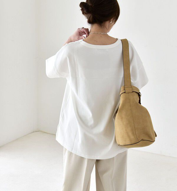 quaranciel「《予約》quaranciel:〈接触冷感/汗染み防止加工/洗濯機可能〉CAT プリント TEE」|Tシャツ・カットソー|