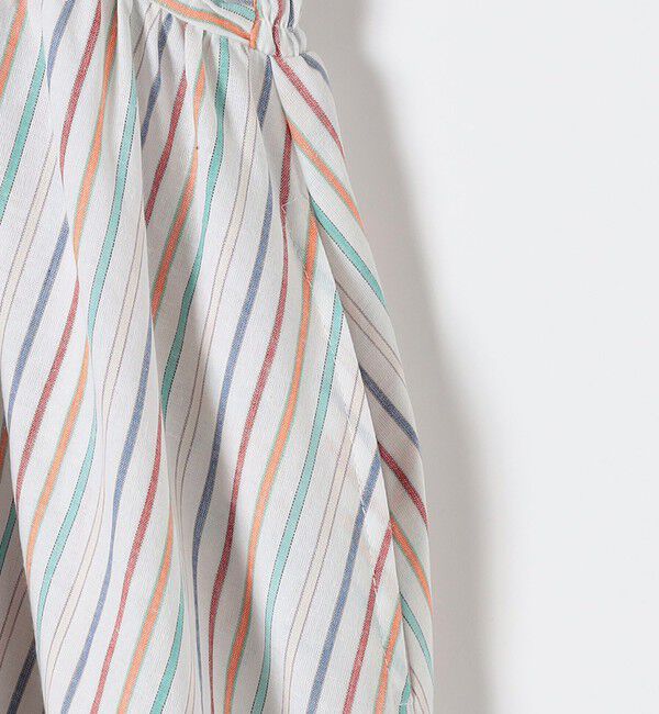 SHIPS any「The Bagmati:〈手洗い可能〉ウエスト ギャザー マルチ ストライプ ワンピース」|ワンピース|