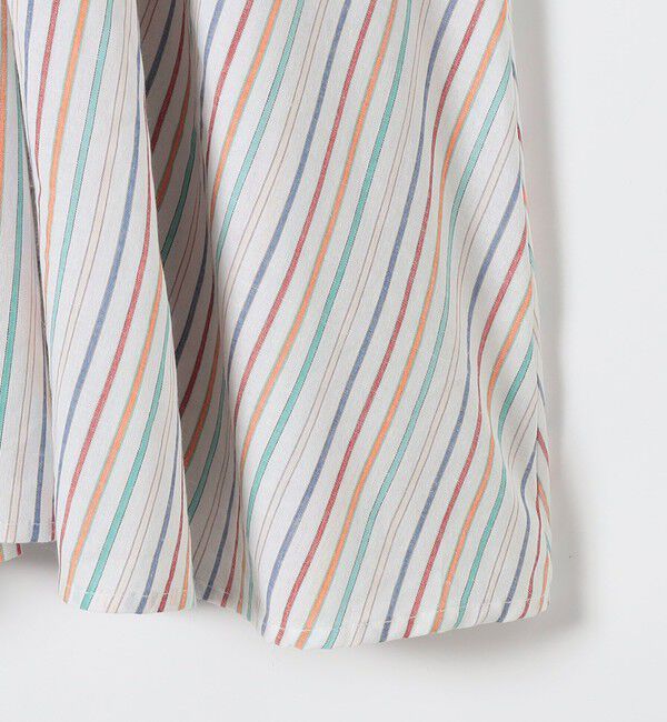 SHIPS any「The Bagmati:〈手洗い可能〉ウエスト ギャザー マルチ ストライプ ワンピース」|ワンピース|