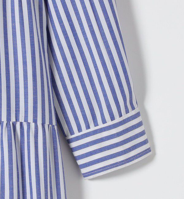 SHIPS any「The Bagmati:〈手洗い可能〉ギャザー ストライプ ワンピース」|ワンピース|