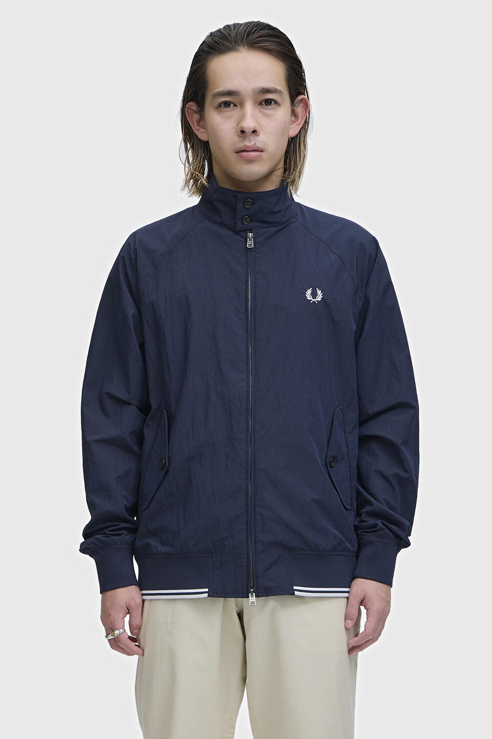 FRED PERRY 「Crinkle Harrington Jacket」|ブルゾン・スタジャン|