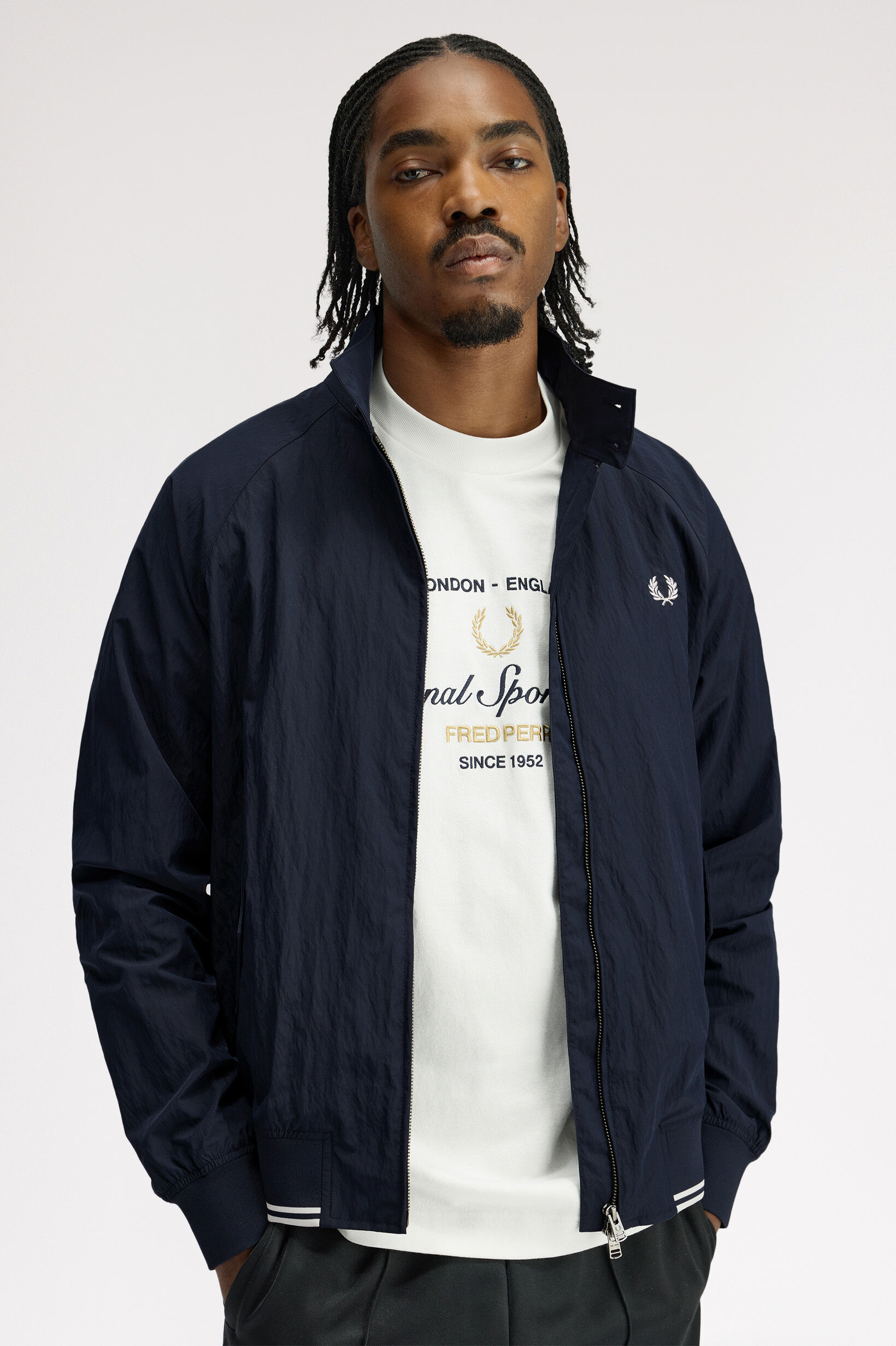 FRED PERRY 「Crinkle Harrington Jacket」|ブルゾン・スタジャン|
