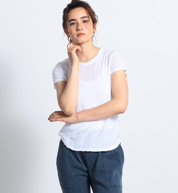 JAMES PERSE「スラブジャージー クルーネック Ｔシャツ WUA3037」|Tシャツ・カットソー|