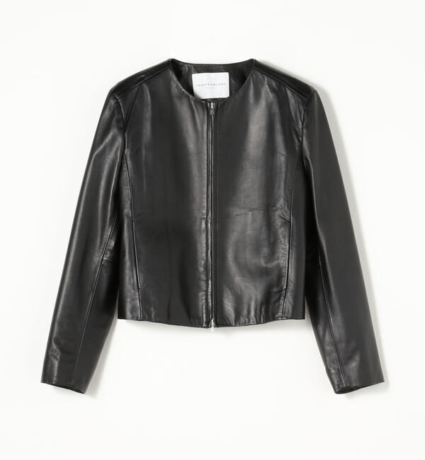 Ballsey「ラムレザー ジップアップブルゾン」|ブルゾン・スタジャン|