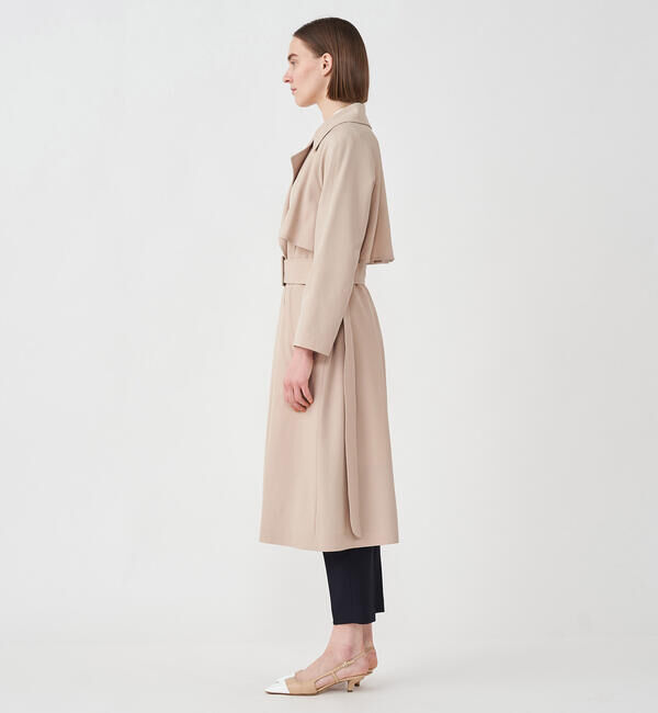 Ballsey「ウールギャバジン ガウンコート」|トレンチコート|