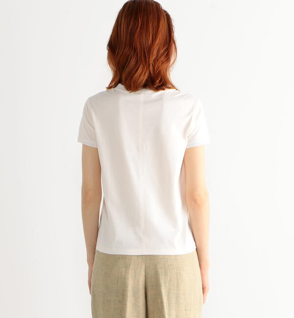 CABaN「コットン リブコンビクルーネックプルオーバー」|Tシャツ・カットソー|