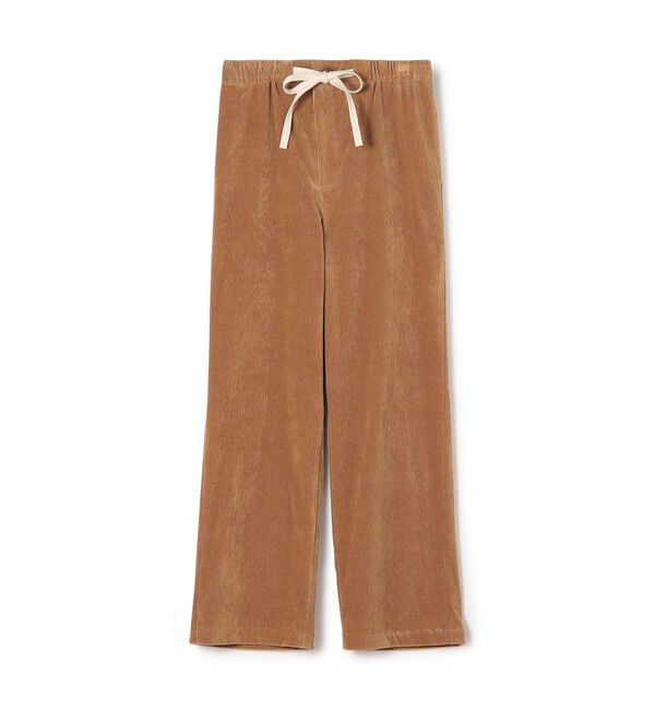 MACPHEE「ストレッチコーデュロイ イージーストレートパンツ」|その他|45 キャメル