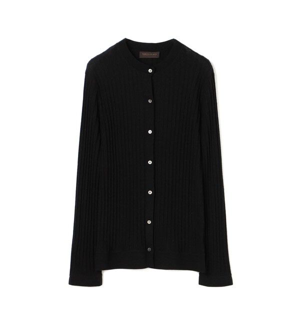TOMORROWLAND collection「カシミヤシルクリブ クルーネックカーディガン」|カーディガン|19 ブラック