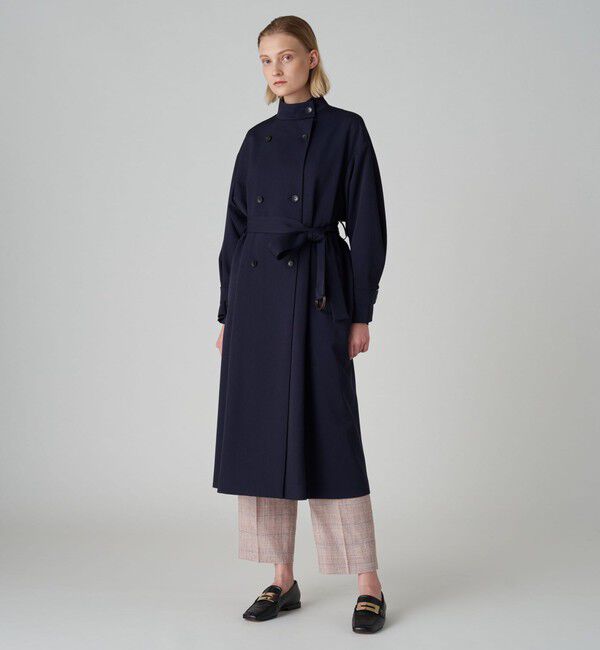 TOMORROWLAND collection「カバートクロス スタンドカラーコート」|トレンチコート|