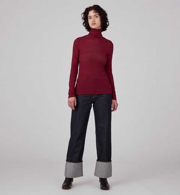 MACPHEE「シアージャージー タートルネックプルオーバー」|Tシャツ・カットソー|