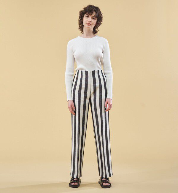 DES PRES「コットンアセテートリブ クルーネックプルオーバー」|ニット・セーター|