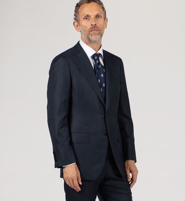 TOMORROWLAND MENS「ウールシルク ピンヘッド シングルブレステッド2Bスーツ Delfino」|スーツ|