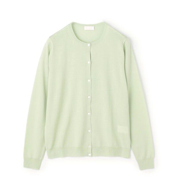 Ballsey「スーパーエクストラファインウール クルーネックカーディガン」|カーディガン|53 ライトグリーン