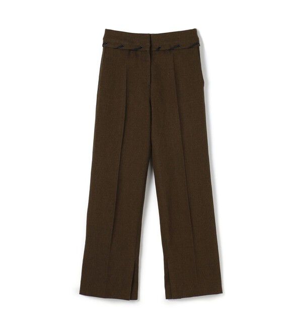 DES PRES「コットンリネンキャンバス センタープレスパンツ」|その他|47 ブラウン