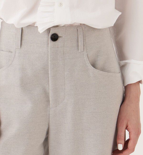 GALERIE VIE「ウールサキソニー セミワイドパンツ」|その他|