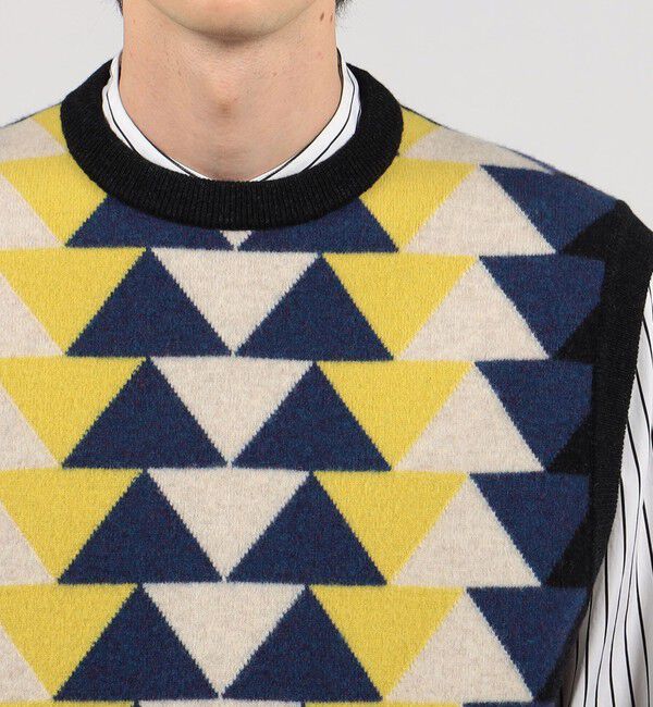 TOMORROWLAND MENS「TOMORROWLAND tricot ラムウール クルーネックニットベスト」|ニット・セーター|