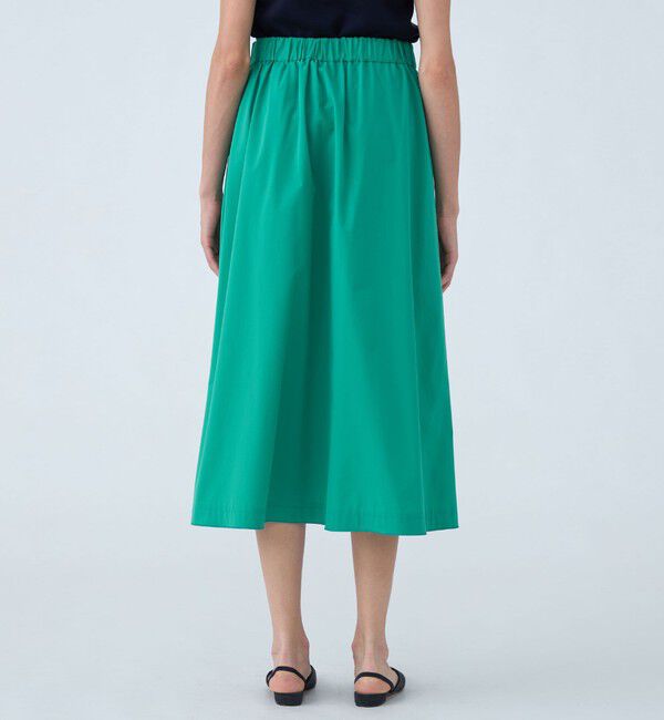 Ballsey「ストレッチタフタ ボリュームギャザースカート」|フレア|