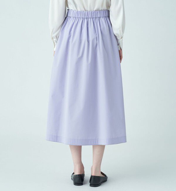 Ballsey「ストレッチタフタ ボリュームギャザースカート」|フレア|