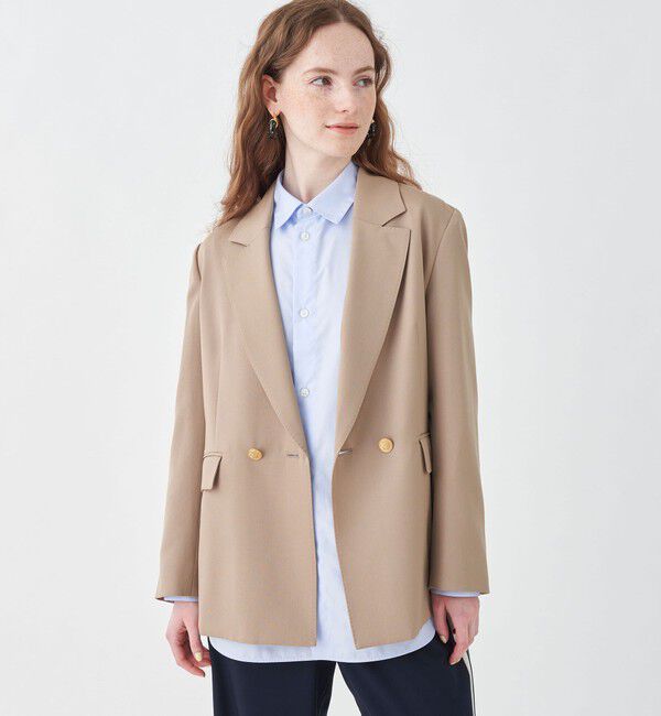 MACPHEE「ウールギャバジン ダブルブレストジャケット」|テーラードジャケット|