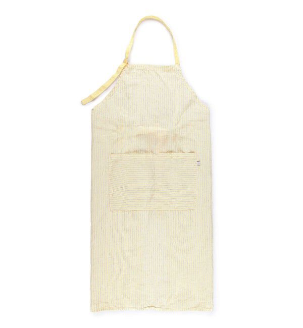 TOMORROWLAND HOME「ストライプリネン エプロン」|食器・キッチングッズ|24 イエロー系