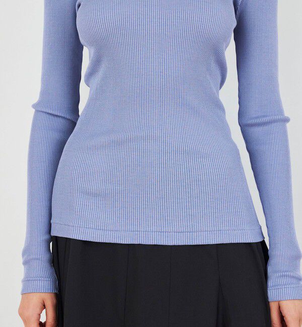 DES PRES「シルクコットンリブ クルーネックプルオーバー」|Tシャツ・カットソー|