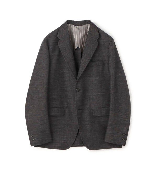 TOMORROWLAND MENS「シェットランドトロピカル シングルブレステッド2Bジャケット」|テーラードジャケット|17 チャコールグレー
