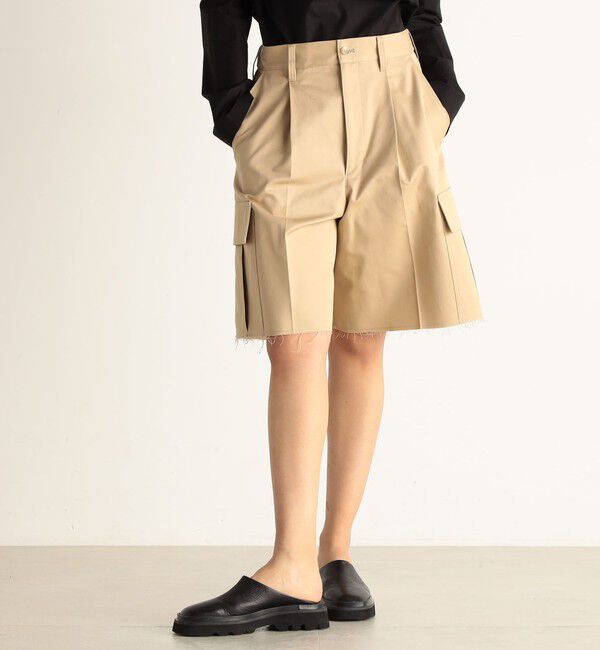 Edition「コットンチノ ポケットハーフパンツ」|チノ|
