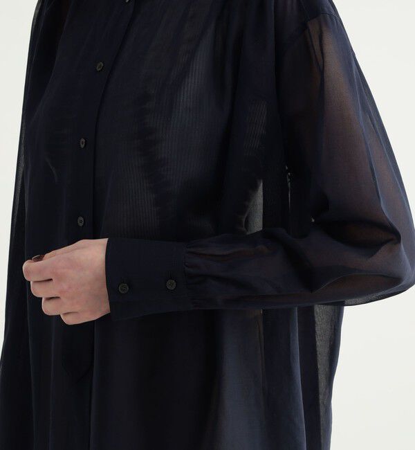 BACCA「コットンボイル ボリュームシャツドレス」|ワンピース|