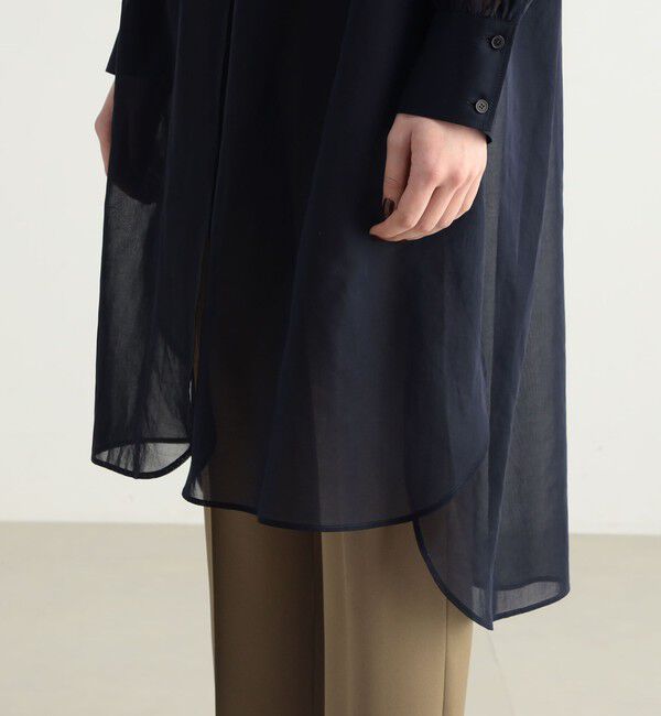 BACCA「コットンボイル ボリュームシャツドレス」|ワンピース|