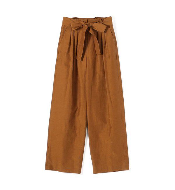 BACCA「リネンキュプラ カマーベルトパンツ」|その他|45 キャメル