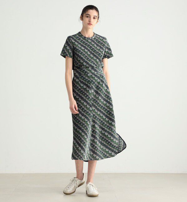 BACCA「スケールプリント ラメミディスカート」|スカート|