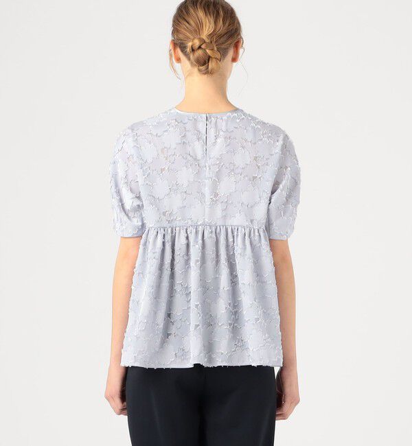 Ballsey「マーガレットカットジャカード ウエストギャザーブラウス」|シャツ・ブラウス|