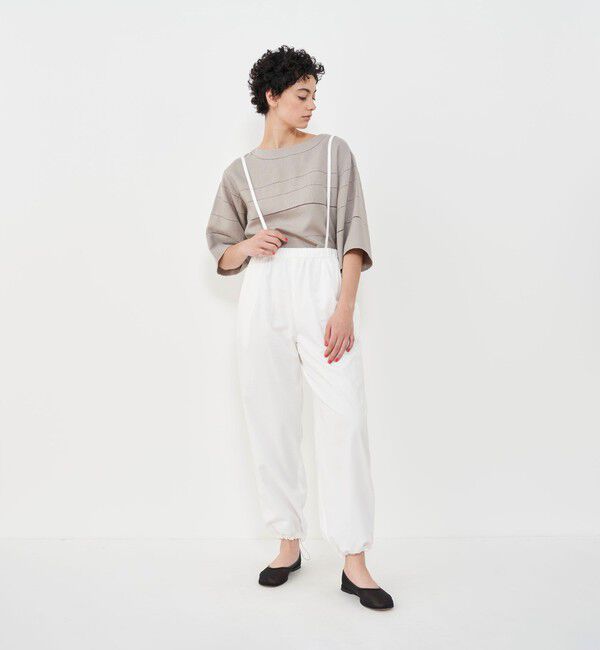 GALERIE VIE「コットンツイル イージーパンツ」|チノ|