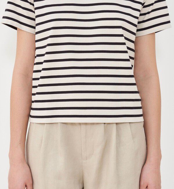 GALERIE VIE「ファインコットンボーダー クルーネックTシャツ」|Tシャツ・カットソー|